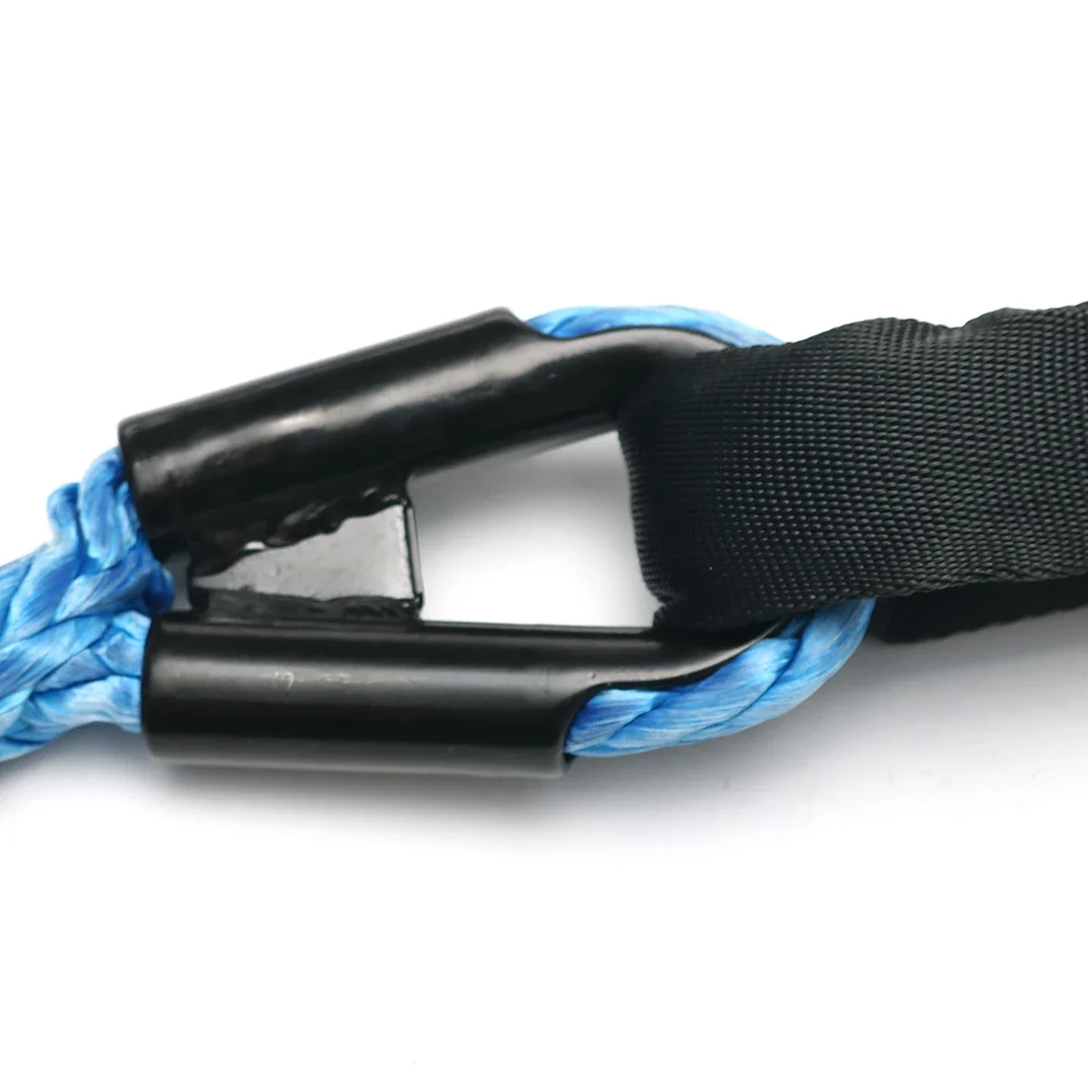Winch Fairlead Hawse Aluminum - Blue Synthetic Winch Rope 10mm x
