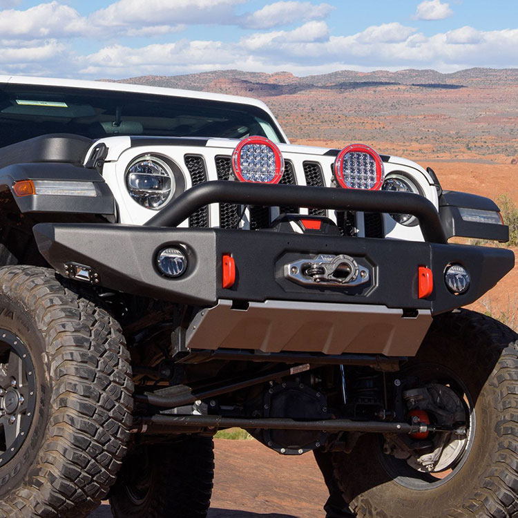 Winch Bumper Mount Plate - Off-road Steel Black Sports Winch Mount