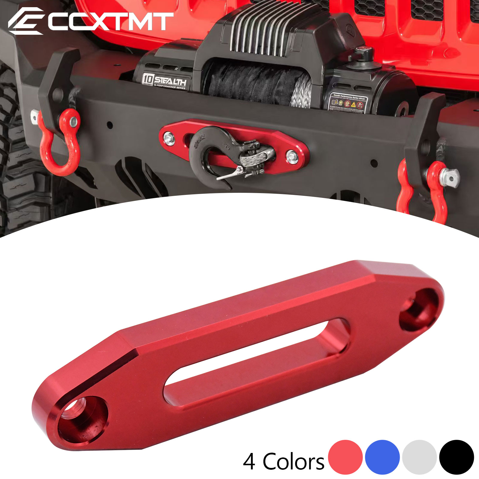 Winch Fairlead Hawse Aluminum - 2000-3500 LBS Synthetic Mount Winch Rope