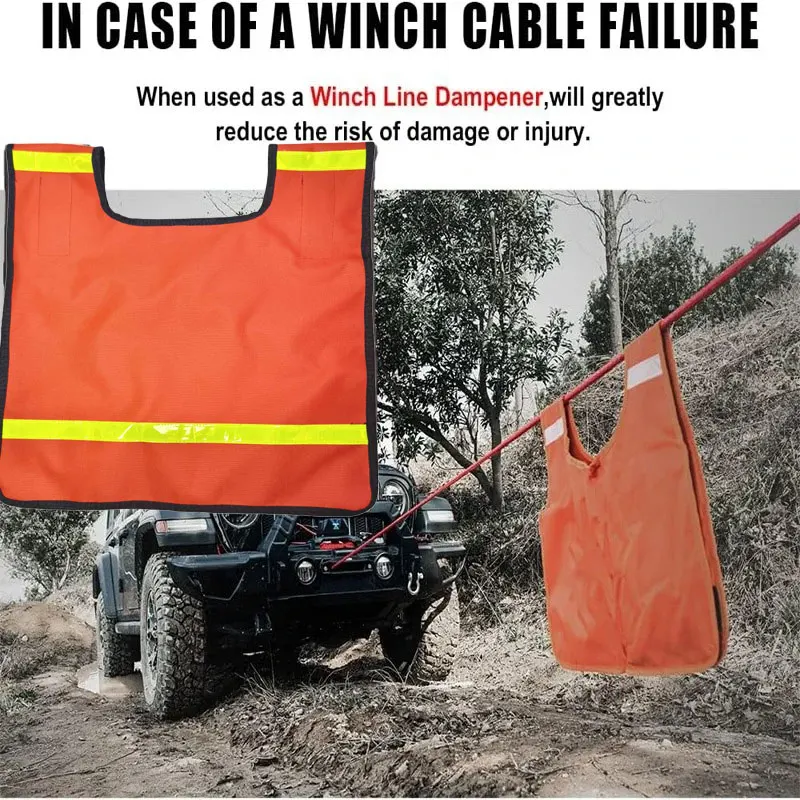 Recovery Damper Blanket - Heavy Duty Winch Rope Dampener Blanket