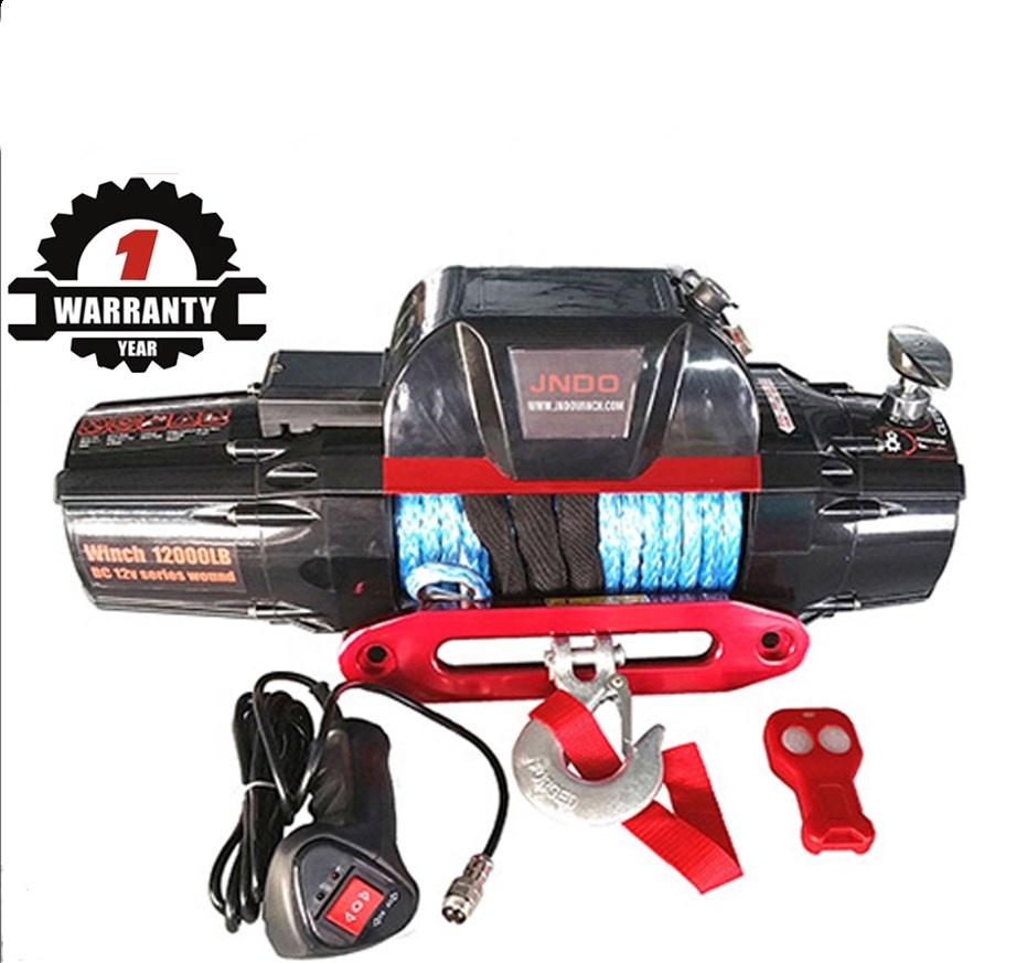 Winch 12000Lb Synthetic Rope - 12000lb IP67 Pull Winches 12V Synthetic