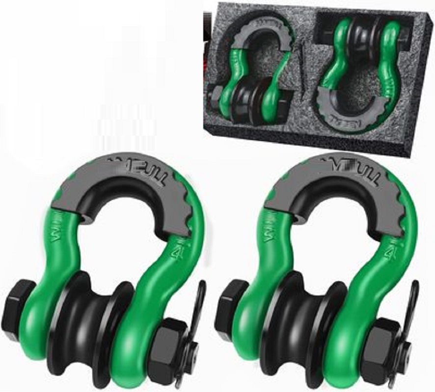 3/4” 2pcs 19Ton 42000lbs U typ - D Ring Shackle 3/4 recension och pris