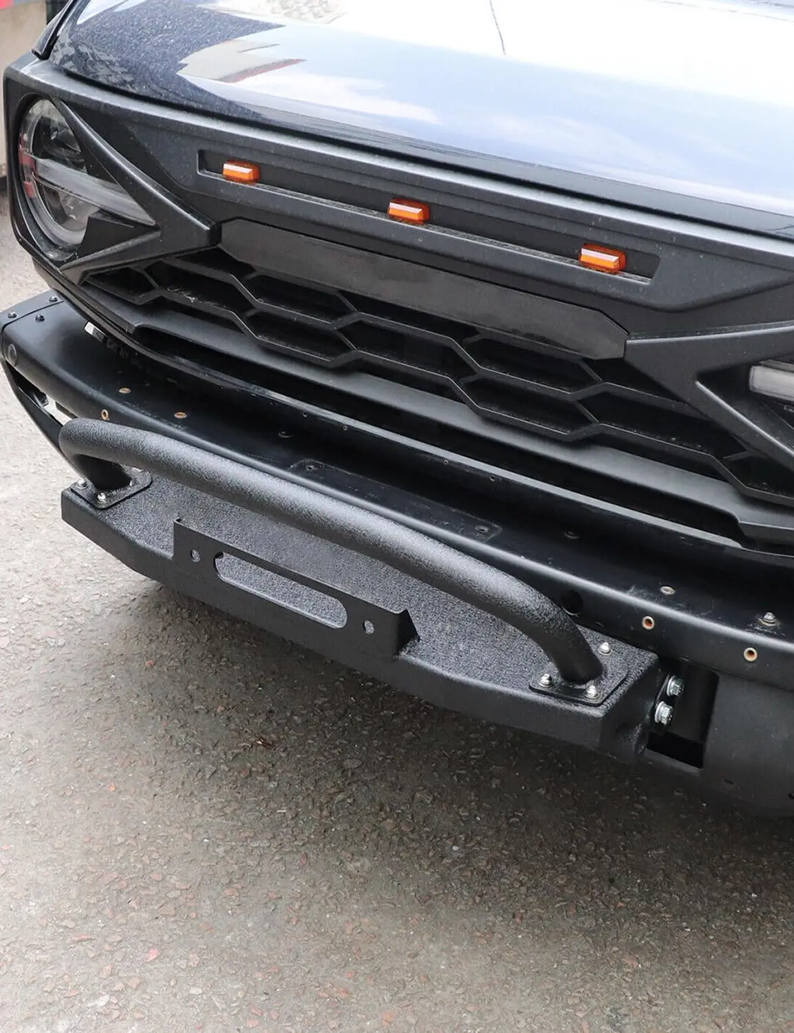2021-2023 Mustang Off-road Bru - Winch Bumper Mount Plate recension och pris