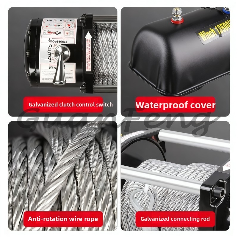 12V/24V 9500LB 12000LB Electri - Winch 9500Lb Electric 12V recension och pris