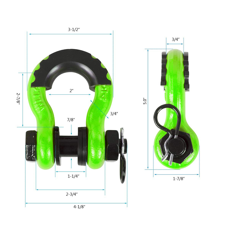 Shackles 3/4 Inch D Ring Shack - D Ring Shackle 3/4 recension och pris