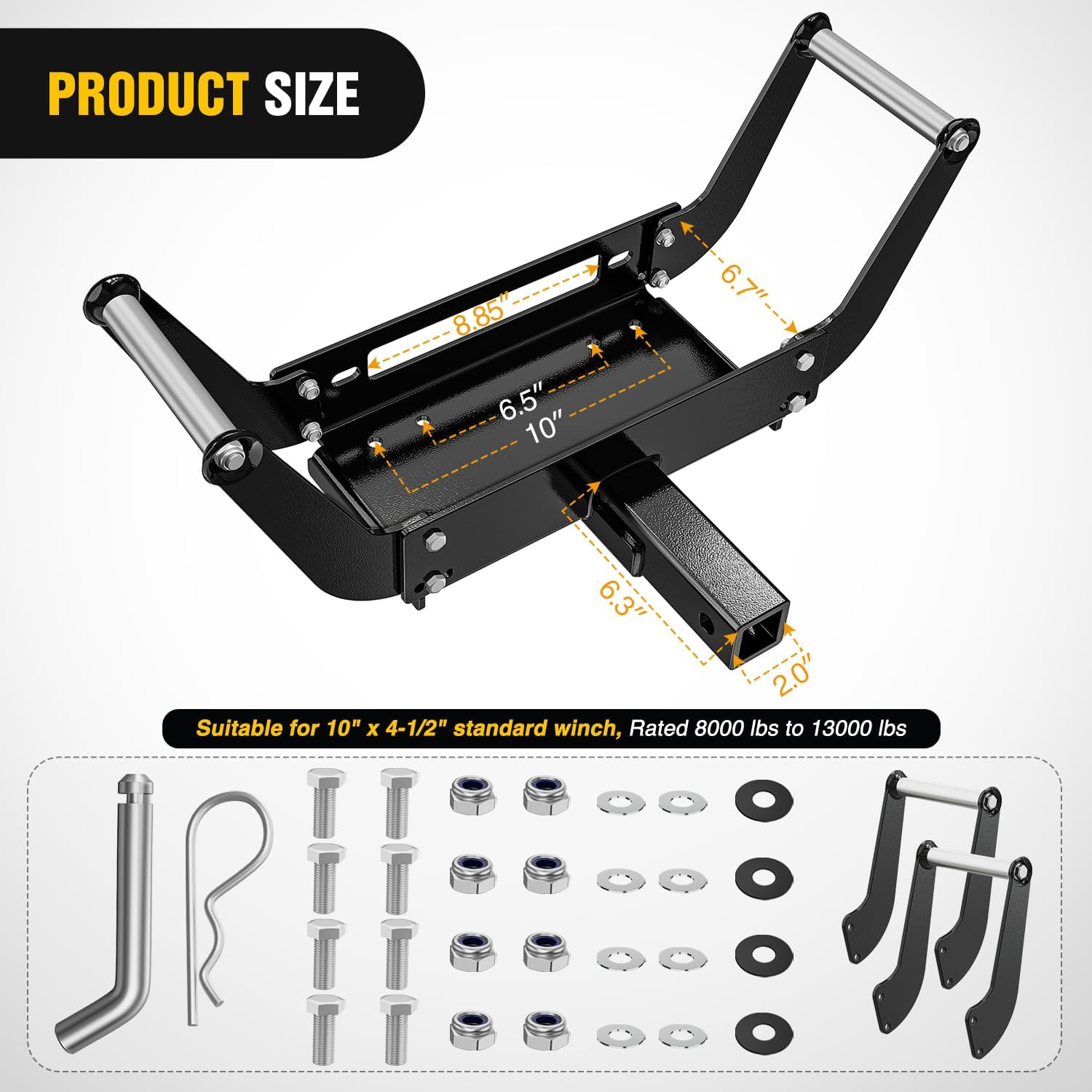 New Driver Recovery Products B - Winch Bumper Mount Plate recension och pris