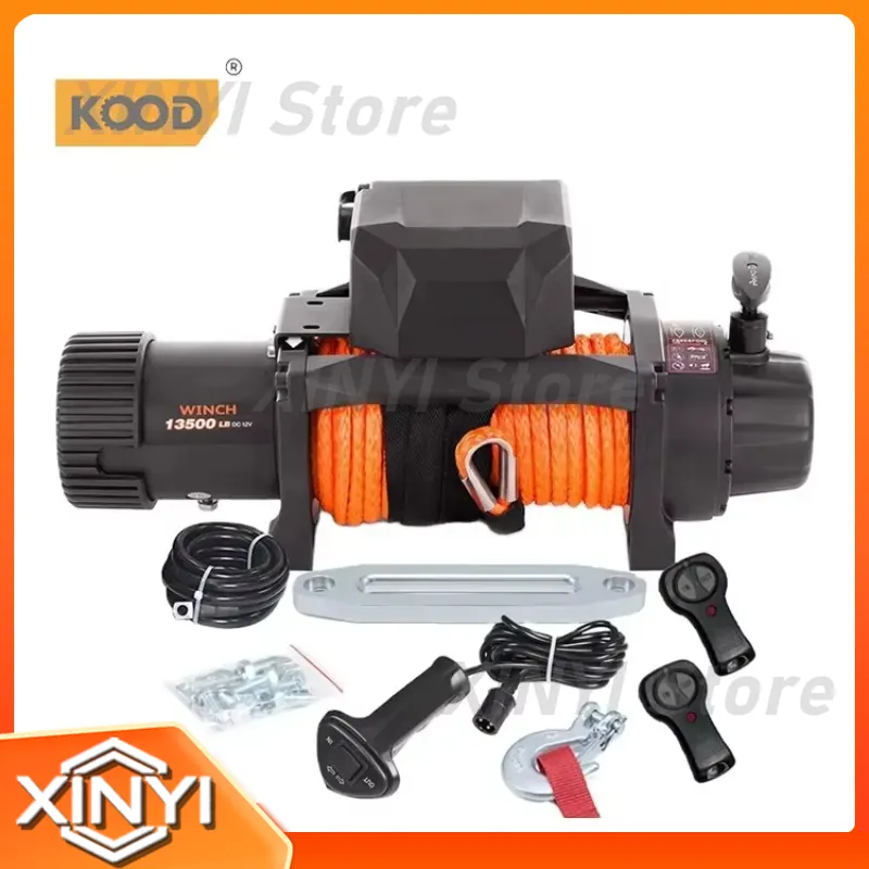 KOOD for 4x4 Recovery 24V Elec - Winch 12000Lb Synthetic Rope recension och pris