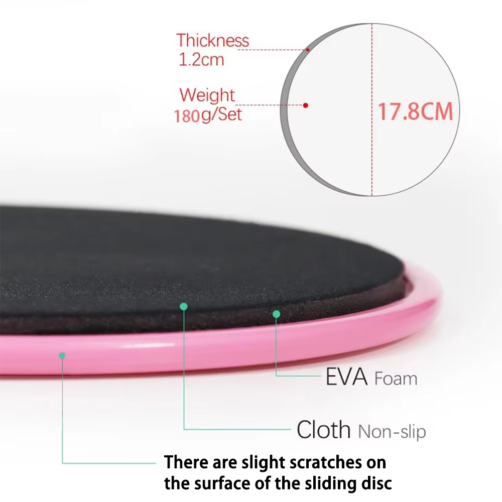 2Pcs Fitness Sliding Discs Dua - Recovery Tracks Traction Boards recension och pris