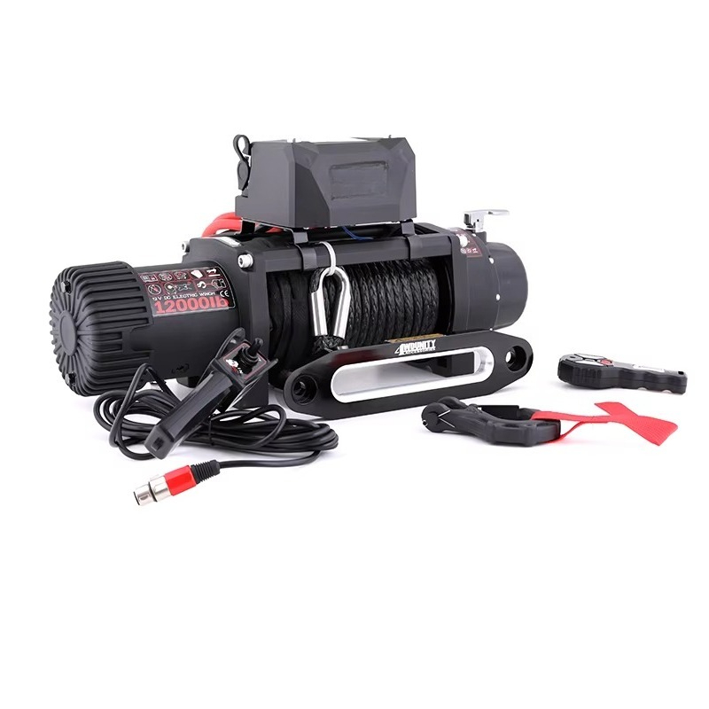 4x4 Offroad Car Bumper Winch 1 - Winch 12000Lb Synthetic Rope recension och pris