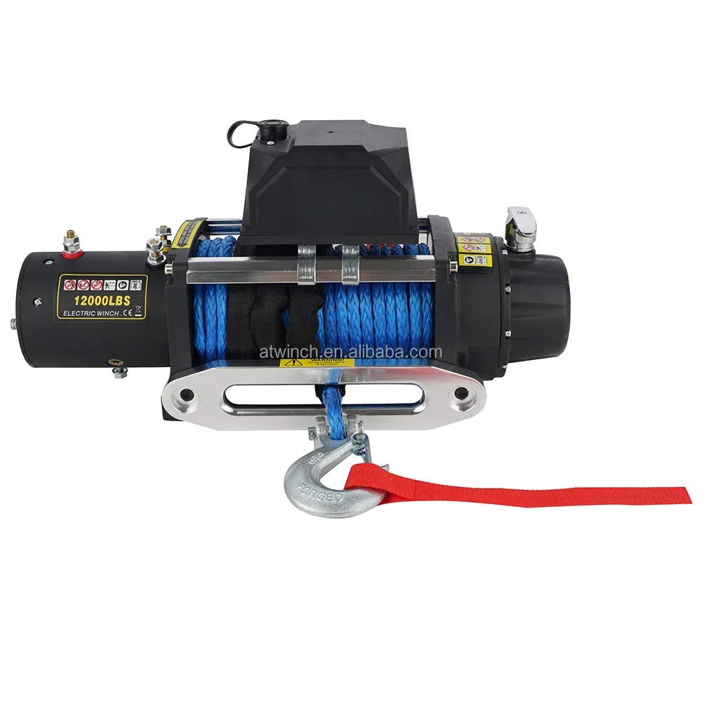 Waterproof IP 67 12000lb 12V 4 - Winch 12000Lb Synthetic Rope recension och pris